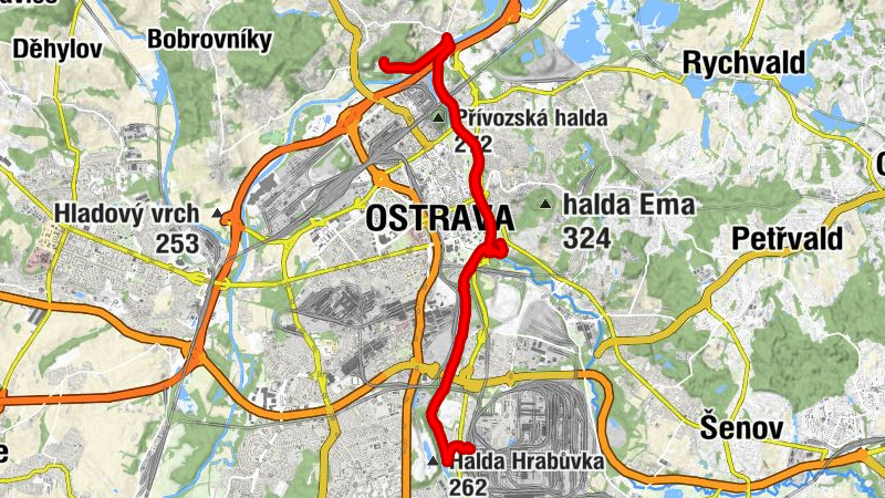 Ostrava-Kunčice - Ostrava - Slezská Ostrava - Harenda u Barborky