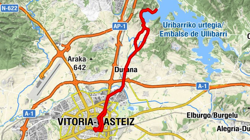Vitoria-Gasteiz - Durana - Mendibil