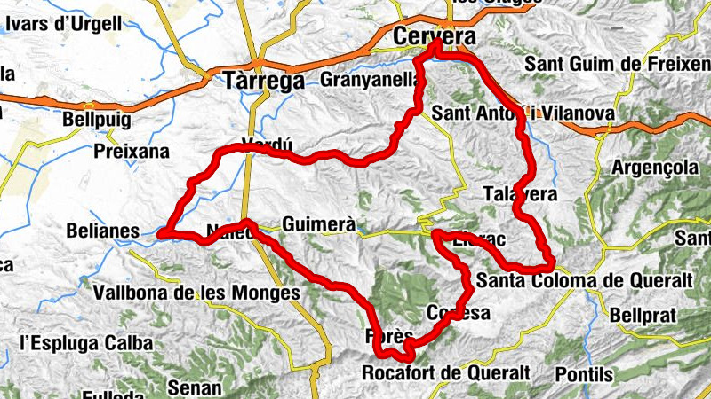 Cervera - Sant Salvador - Església parroquial de Sant Jaume de Passanant - Puig Pelat
