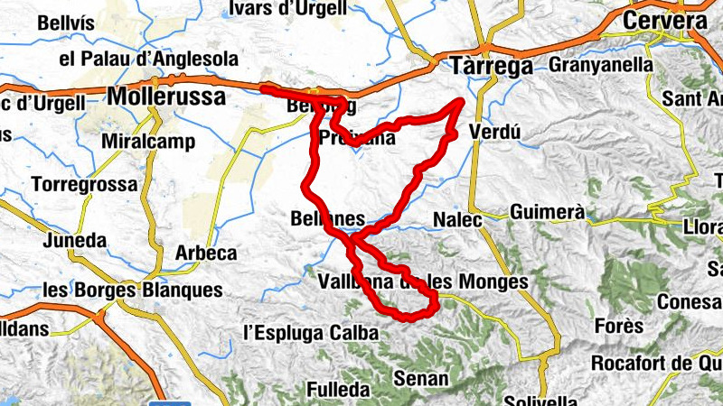 Castellnou de Seana - Santa Maria - Tossal de les Tres Creus