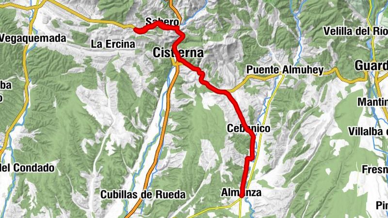 Almanza - Mondreganes - La Riba - Cistierna