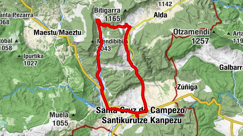 Santa Cruz de Campezo/Santikurutze Kanpezu - Isabe - Antoñana - Sabando