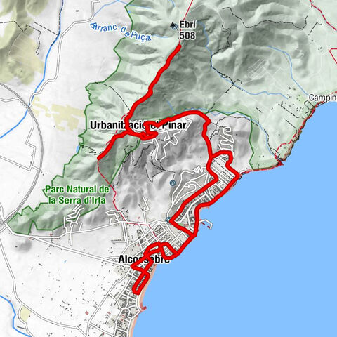 Alcossebre - Urbanització el Palmar - El Pinar - Ermita de Sant Benet i Santa Llúcia