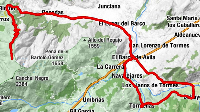 Hermosillo - Puerto de la Hoya - Ermita de Santísimo Cristo del Caño - Piedra Blanca
