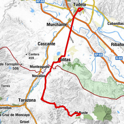 Tudela de Navarra - Tudela - Ablitas - Barillas