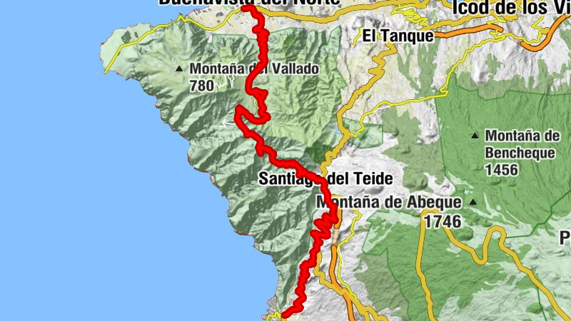 Buenavista del Norte - Ermita de San Sebastián - Nuestra Señora de la Concepción - Degollada de Cherfe