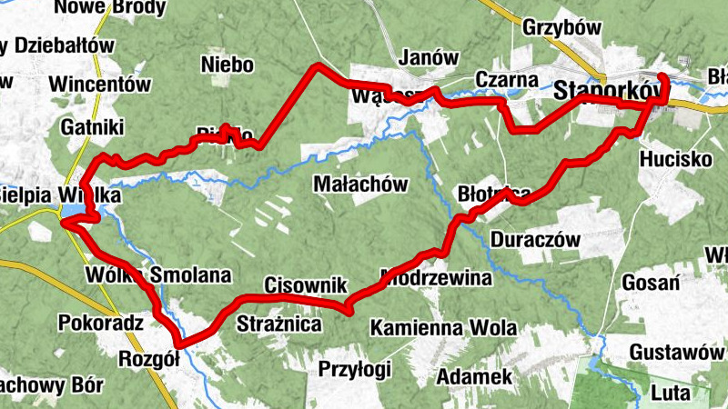 Nieborów - Zajazd Pod Lipą - Stąporków - Kościół pw. Wniebowzięcia Najświętszej Maryi Panny w Stąporkowie