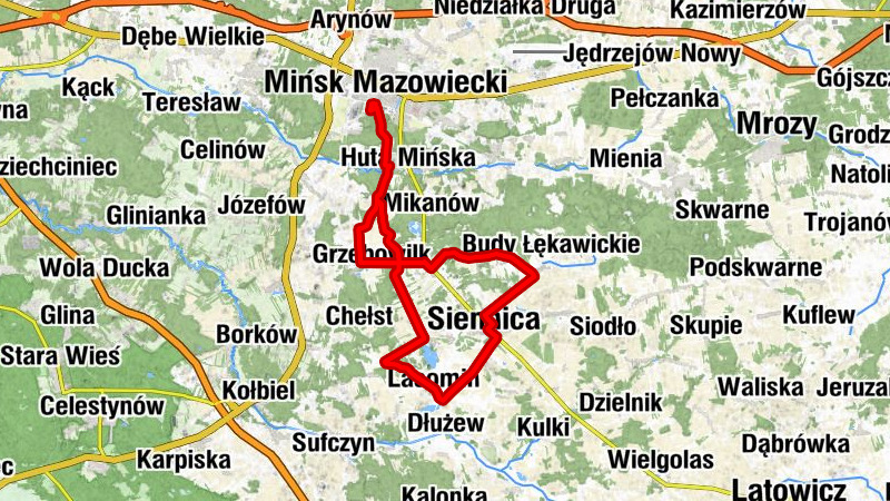 Mińsk Mazowiecki - Gliniak - Siennica