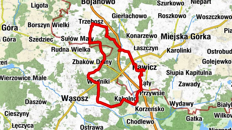 Rawicz - Stare Miasto - Osiedle Henryka Sienkiewicza