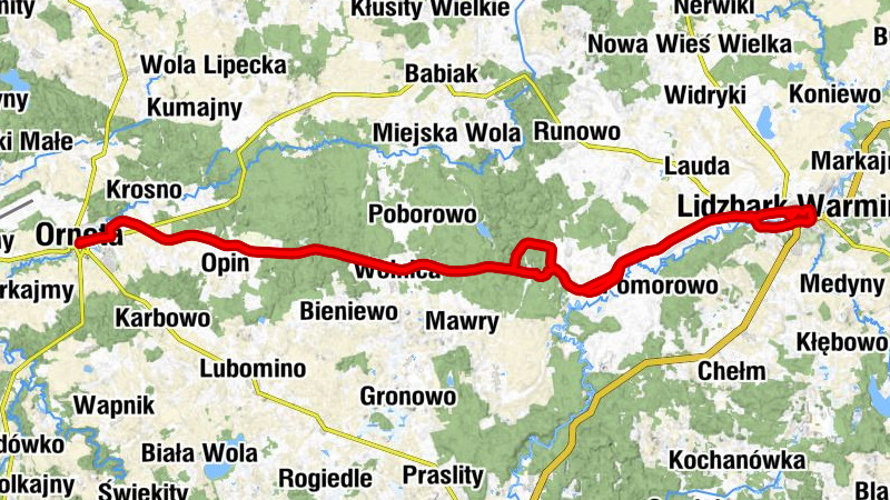 Kaplica domowa - Kościół pw. Podwyższenia Krzyża Świętego - Kościół pw. Świętego Jana Chrzciciela - Cerkiew Świętych Apostołów Piotra i Pawła