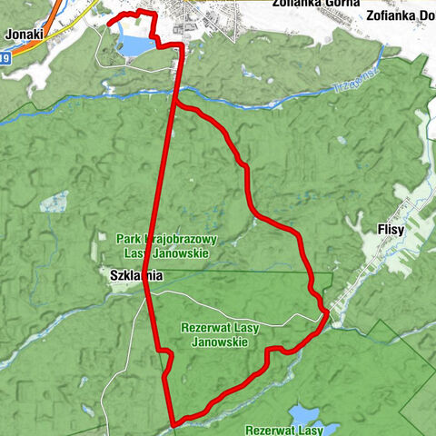 Janów Lubelski - Obrówka - Cegielnia - Szklarnia