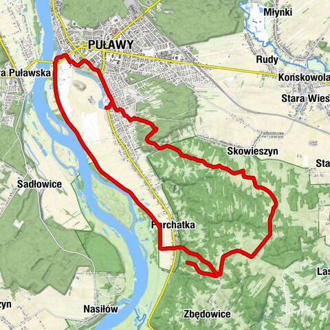 Puławy - Parchatka - Osiedle Czartoryskich - Włostowice