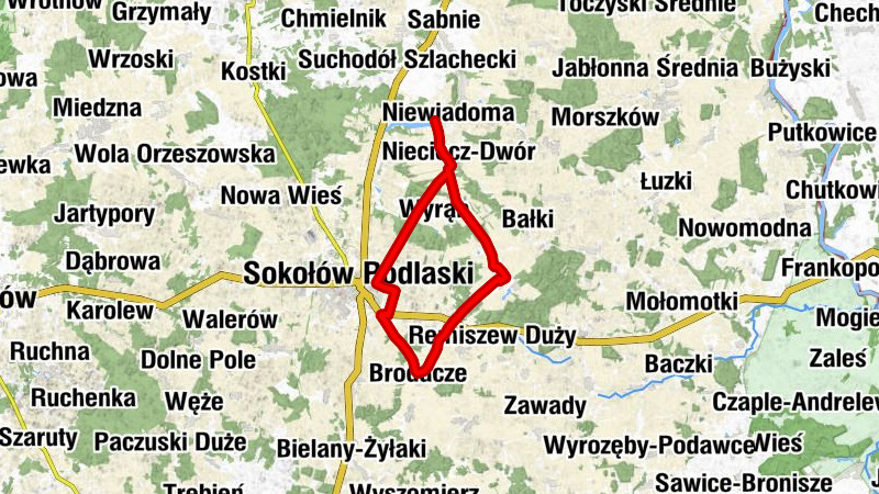 Sokołów Podlaski - Brodacze - Krasnodęby-Sypytki - Kościół pw. Niepokalanego Poczęcia Najświętszej Maryi Panny