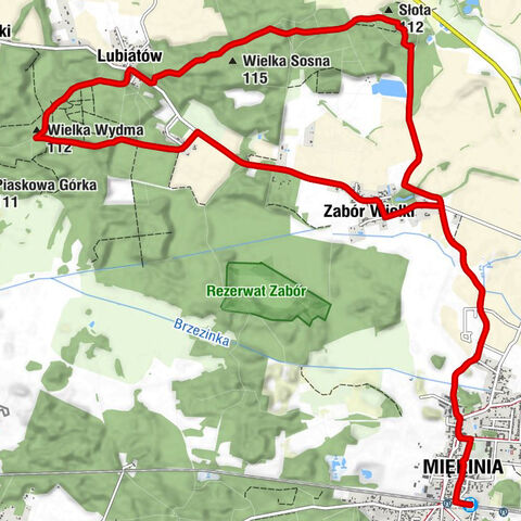Miękinia - Słota - Wielka Sosna - Wielka Wydma