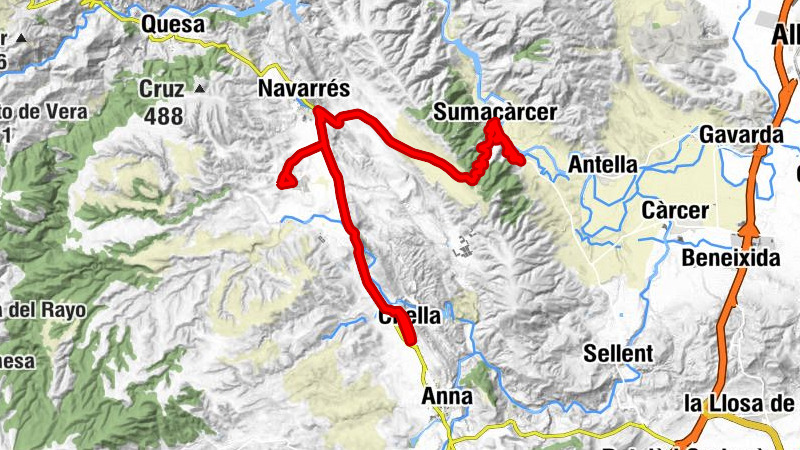 Chella - Bolbaite - Sumacàrcer - Iglesia San Antonio Abad de Sumacarcer