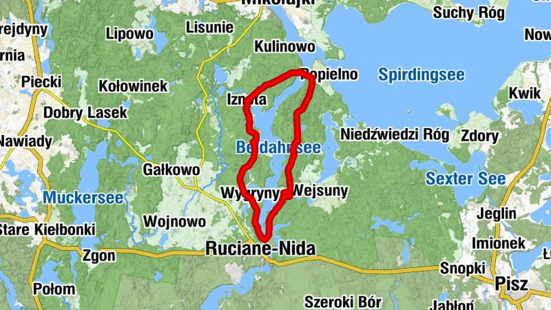 Piaski - U Grażyny - Guzianka - Ruciane-Nida