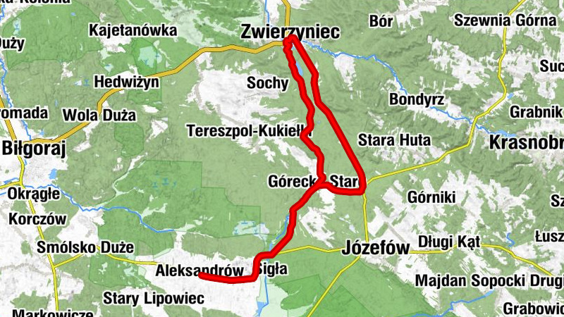 Aleksandrów - Aleksandrów Drugi - Kościół pw. Świętego Stanisława Biskupa i Męczennika w Górecku Kościelnym - Zwierzyniec