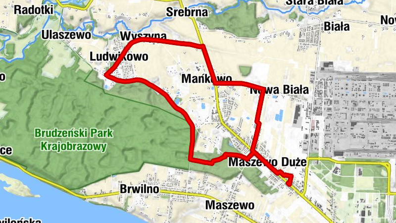 Czerwony Pomidor - Maszewo Duże - Nowa Biała - Mańkowo