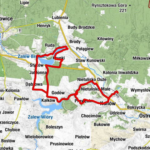 Wiatraki - Kunów - Kościół pw. Świętej Rodziny - Kościół pw. Najświętszej Maryi Panny Wspomożenia Wiernych