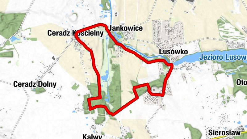 Lusówko - Osiedle Rozalin - Ceradz Kościelny - Edmundowo