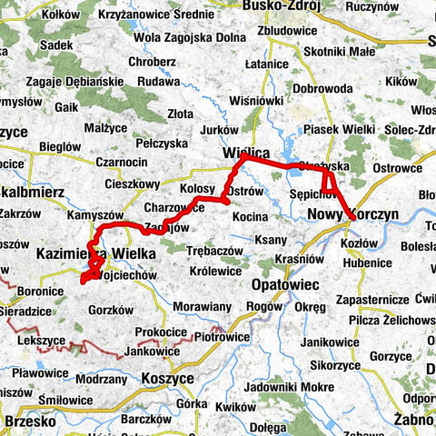 Grotniki Duże - Kościół pw. Wniebowzięcia Najświętszej Maryi Panny w Strożyskach - Bazylika Kolegiacka Narodzenia Najświętszej Maryi Panny - Nowy Korczyn