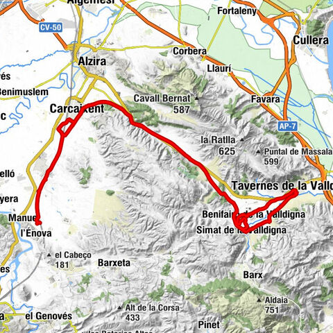 L'Ènova - Manuel - Carcaixent - Alzira - Tavernes de la Valldigna
