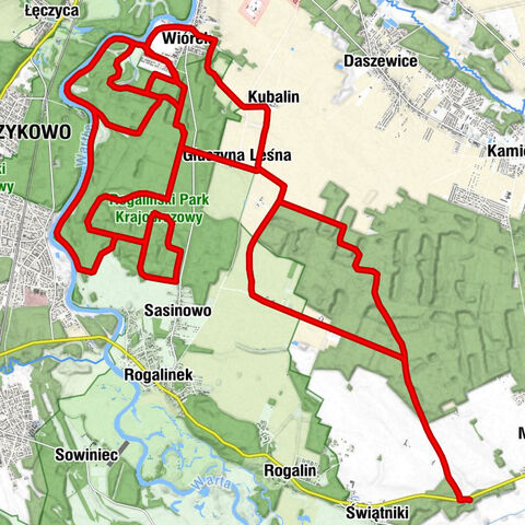 Osada Mieczewo - Głuszyna Leśna - Kubalin - Puszczykowo