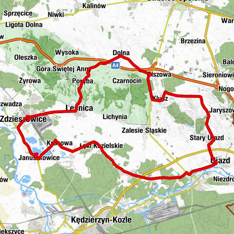 Zdzieszowice - Kaplica pw. Świętego Jana Chrzciciela - Kościół parafialny pw. św. Błażeja - Osiedle Piastów