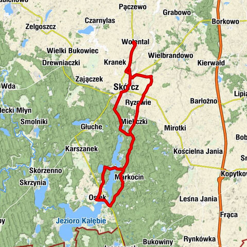 Wolental - Skórcz - Kościół pw. Świętego Rocha - Kościół pw. Wszystkich Świętych