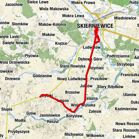 Byczki - Zimna Woda - Kościół pw. Wszystkich Świętych - Skierniewice