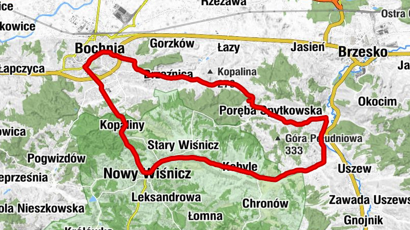 Przy Bocheńskim Gościńcu - Kościół św. Bartłomieja Apostoła w Porębie Spytkowskiej - Kościół pw. Świętego Stanisława Biskupa i Męczennika - Brzeźnica