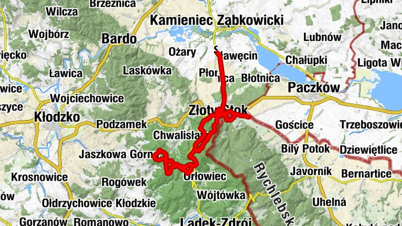 Sosnowa - Kościół pw. św. Trójcy - Przełęcz pod Trzeboniem - Przełęcz Jaworowa