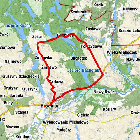 Brodnica - Stacja Tama - Domowe Smaki - Zajazd Tama Brodzka - Kościół pw. Świętego Jakuba Apostoła