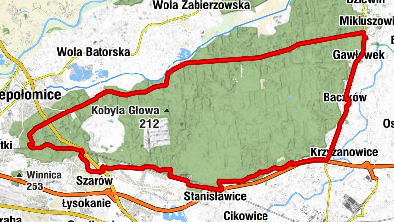 Podlesie - Na Parcelach - Niepołomice - Damienice