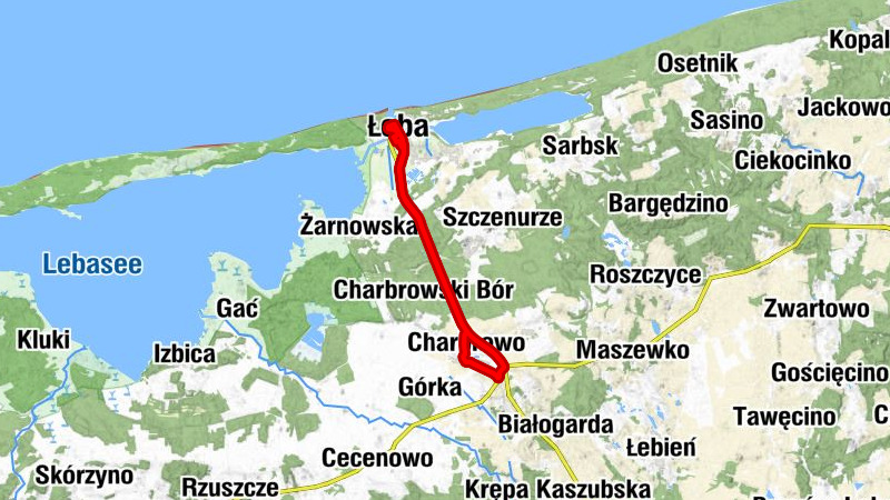 Wicko - Kościół pw. Wniebowzięcia Najświętszj Marii Panny - Łeba - Kościół pw. Świętego Józefa Oblubieńca