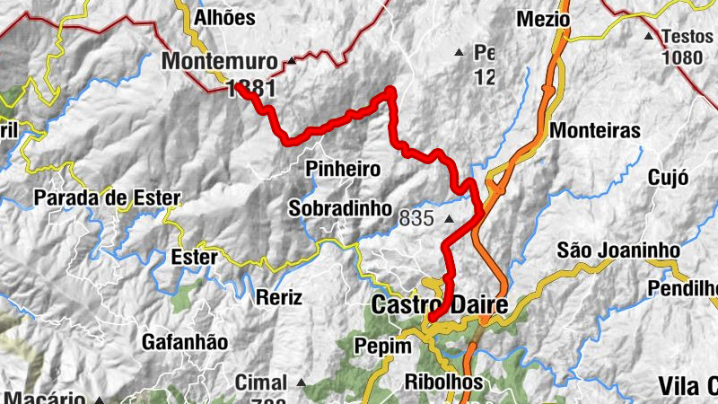 Castro Daire - Outeiro da Vila Pouca - O Corvo - Portas de Montemuro