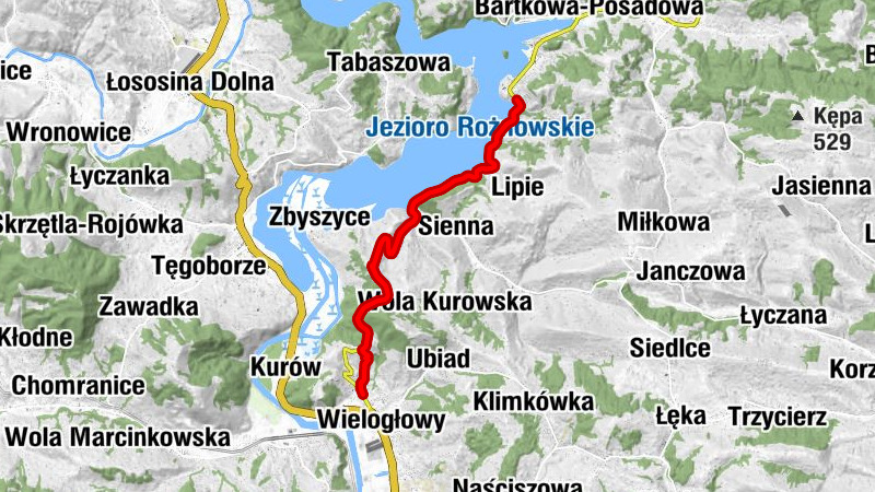 Koszarka - Łącztek - Folwark - Biadaki