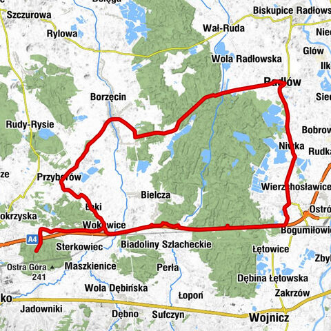 Gajówka Szczepanów - Kaplica św. Stanisława w Szczepanowie - Kościół pw. Świętego Stanisława Biskupa i Męczennika w Szczepanowie - Kościół pw. Narodzenia Najświętszej Maryi Panny w Borzęcinie