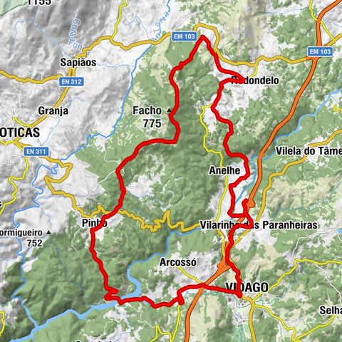 Anelhe - Capelinha de S. Roque - Vidago - Vilarinho das Paranheiras