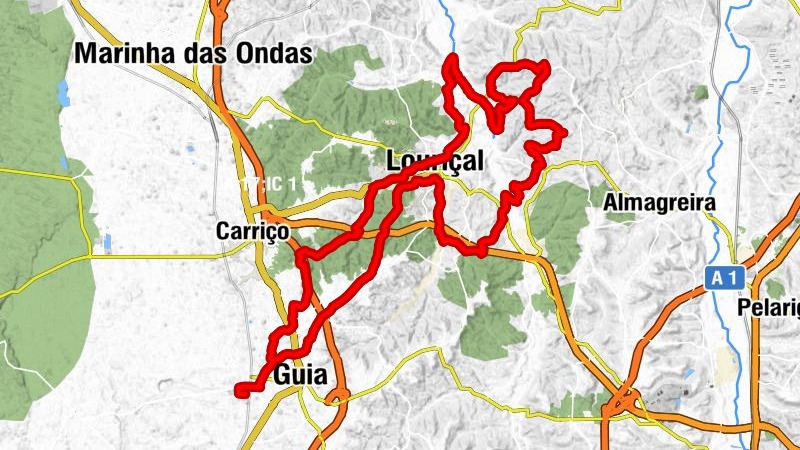 Guia Estação - Mó - Louriçal - Capela da Caxaria