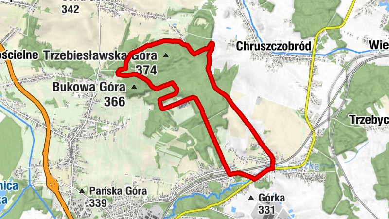 Sikorka - Tucznawa-Bugaj-Sikorka - Tucznawa - Podbuczyny