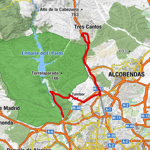 Tres Cantos - San Sebastián de los Reyes - Madrid