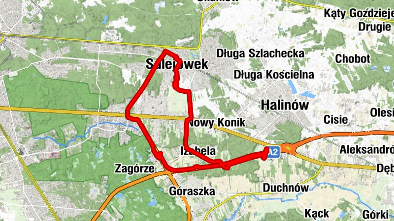 Sulejówek - Izabela - Stary Konik - Majdan
