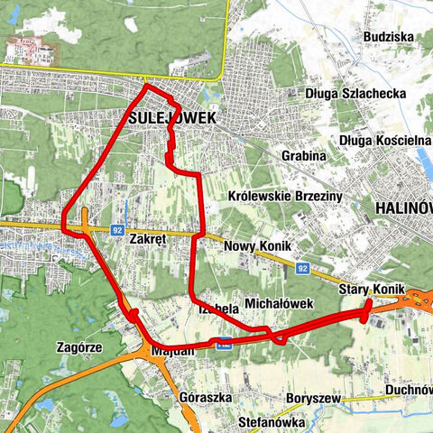 Sulejówek - Izabela - Stary Konik - Majdan