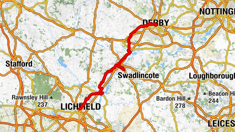 Lichfield - Saint Helen's, Etwall - Saint Barnabas Church - Saint Peters Quarter