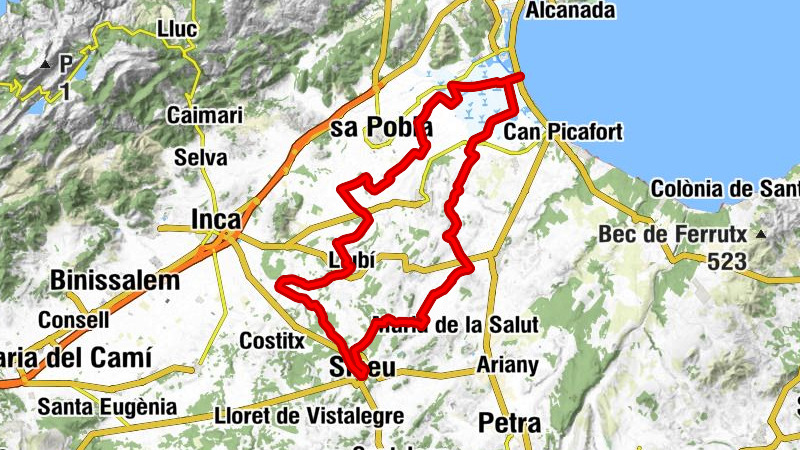 Sineu - Sa Punta - Llubí - ses Cases Noves