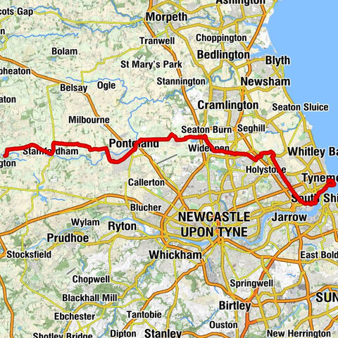 Matfen - Ponteland - St John - Tynemouth