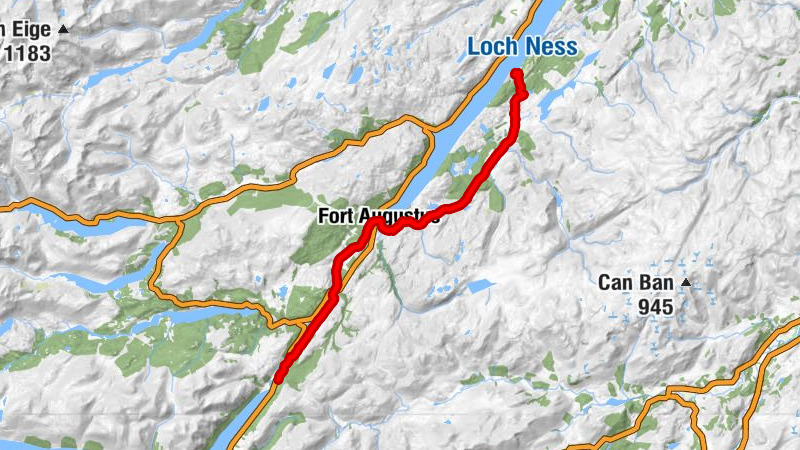 South Laggan - North Laggan - Cullochy Lock - Foyers