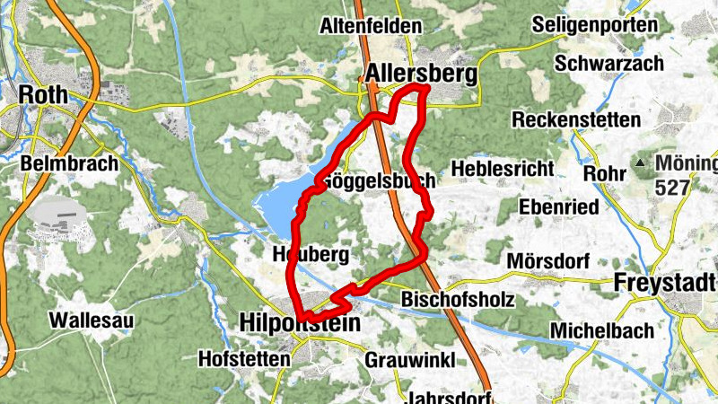 Hilpoltstein - Gasthaus Rothsee - Strandhaus Grashof - Katholische Ortskapelle