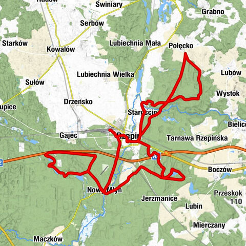 Bar Drewniak - Sala Królestwa Świadków Jehowy - Kościół św. Huberta w Starościnie - Kościół pw. Najświętszego Serca Pana Jezusa